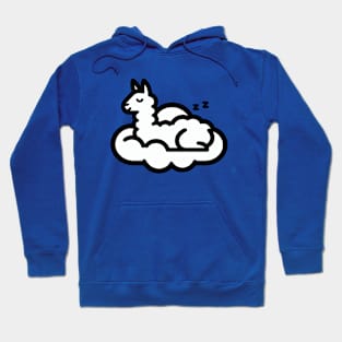 Llama Sleeping on Cloud Hoodie